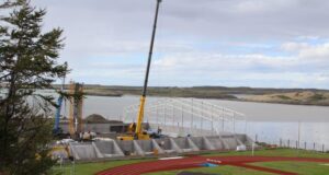 Framkvæmdir við fjölnota íþróttahús í Borgarbyggð í góðum farvegi