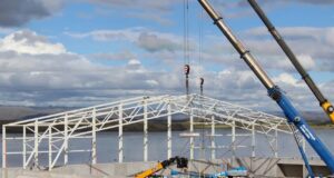 Framkvæmdir við nýtt fjölnota íþróttahús í Borgarbyggð ganga vel