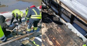 Hjúkrunarheimili í smíðum ekki brunatryggt þegar eldur kviknaði í sumar