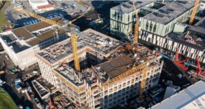 Framkvæmdir við rannsóknahús Nýs Landspítala