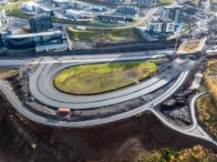 Mannvirkin farin að taka á sig mynd