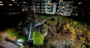 Rýmdu blokkir í Osló vegna jarðfalls