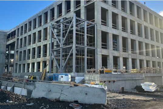 Framkvæmdir við rannsóknahús nýs Landspítala