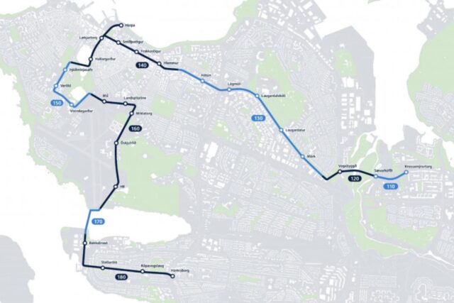 17.11.2025 Framkvæmdir hefjast við þessa kafla borgarlínu 2026 a