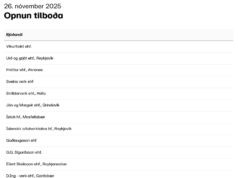 Opnun útboðs: Sprungu- og lagnaviðgerðir í Grindavík – Rammasamningur