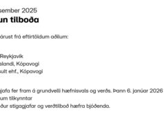 Opnun útboðs: Fljótagöng (76) og aðliggjandi vegir, hönnun og mat á umhverfisáhrifum