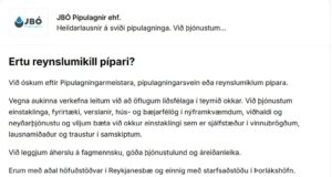 21.01.2026 Ertu reynslumikill pípari?