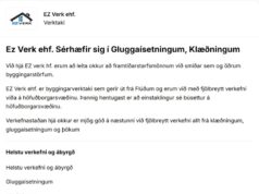 Við hjá EZ verk ehf. erum að leita okkur að framtíðarstarfsmönnum