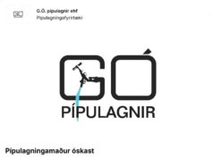Pípulagningamaður óskast til GÓ Pípulagna ehf.