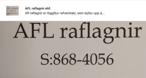 14.02.2026 Rafvirkjar óskast AFL raflagna ehf.