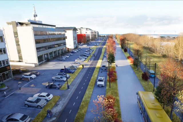 30.01.2026 Einbreiðar akreinar á Suðurlandsbraut a