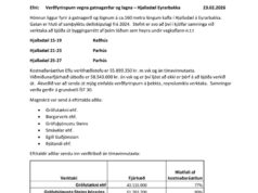 Opnun verðfyrirsp. Gatnagerð og lagnir – Hjalladæl Eyrarbakka