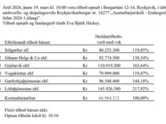 Opnun útboðs: Austurbæjarskóli – Endurgerð lóðar 2026 1.áfangi