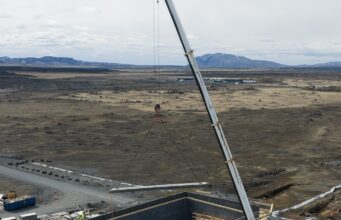 Stór áfangi náðist í framkvæmdum við Vaðölduver Vaðölduver