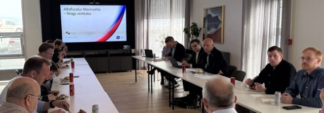 Innviðaráðherra var gestur á aðalfundi Mannvirkis