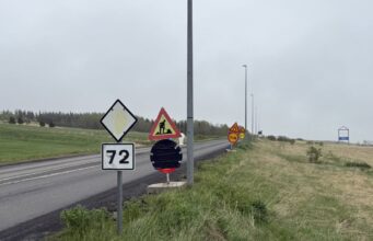 Vegaframkvæmdir hafnar á Hvammstangavegi Vegaframkvæmdir hafnar á Hvammstangavegi
