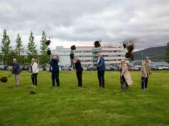 Skóflustunga nýrrar legudeildar við Sjúkrahúsið á Akureyri Skóflustunga nýrrar legudeildar við Sjúkrahúsið á Akureyri