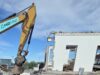 Niðurrif í fullum gangi á hluta Flataskóla í Garðabæ Niðurrif í fullum gangi á hluta Flataskóla í Garðabæ